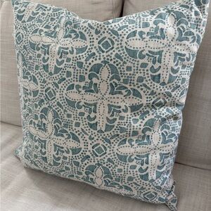 Seafoam and White Custom Accent Pillow Covers. Selling as a Pair